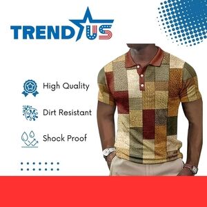 COPY - Men's Multicolor Patchwork Polo Shirt